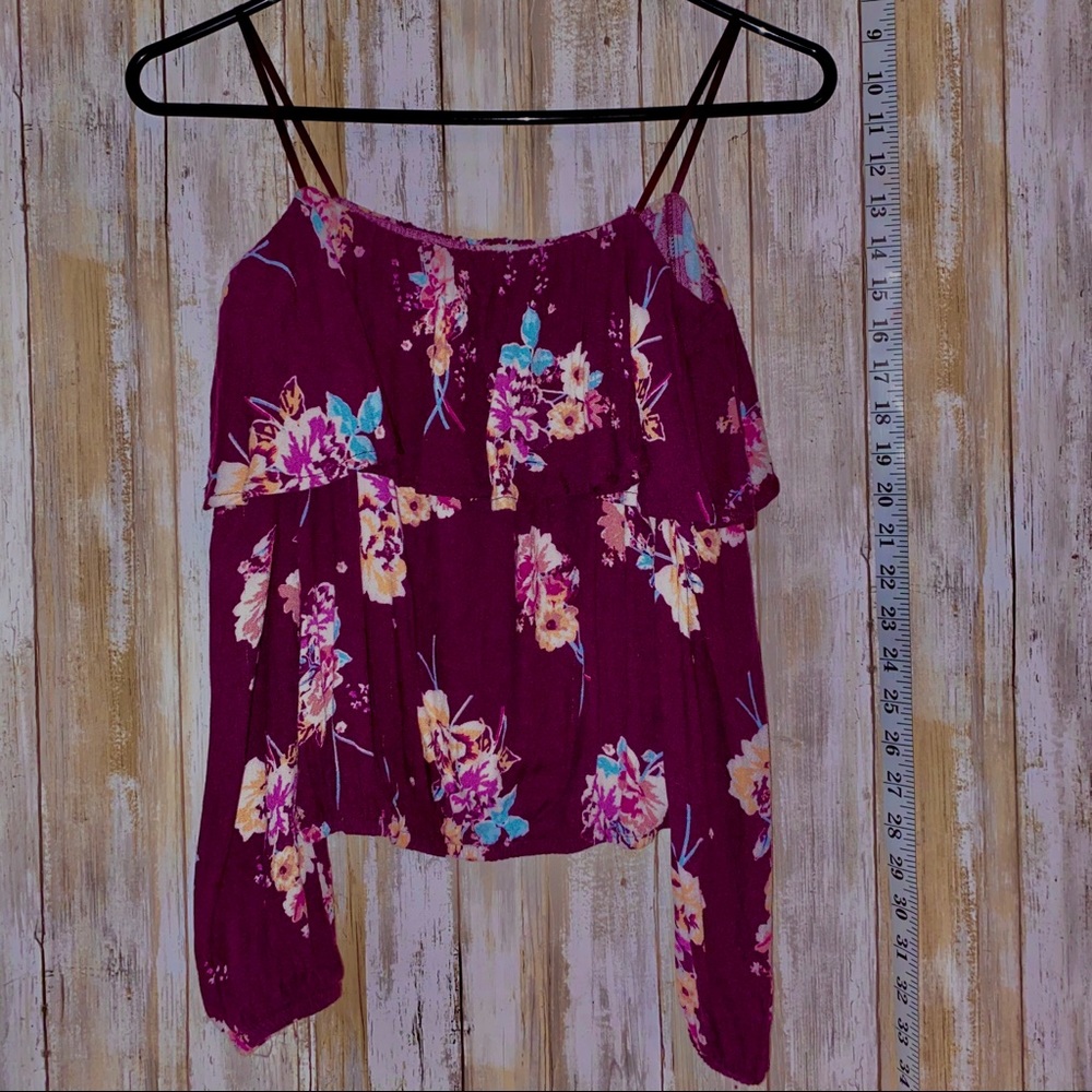 Off the shoulder floral top